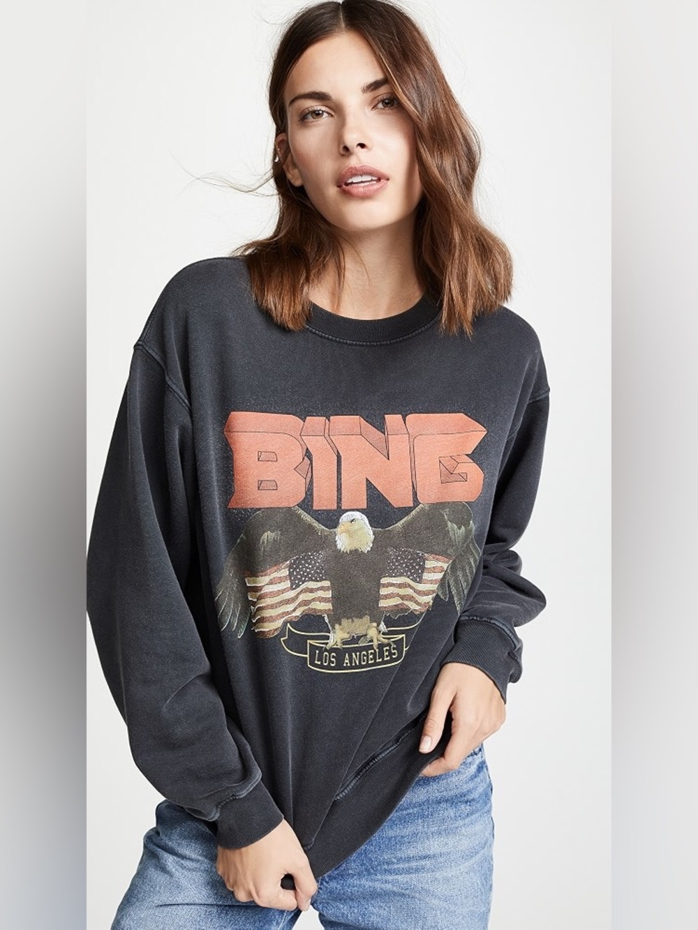 New Anine Bing Vintage Bing Crewneck Sweatshirt - size xsmall